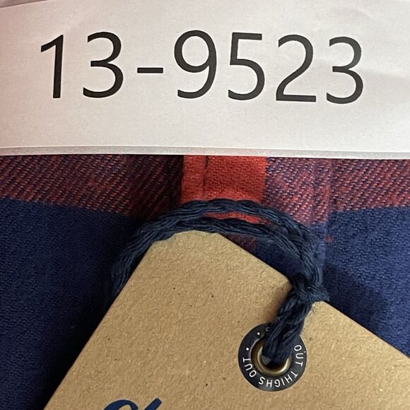 Chubbies Slumberjack Red Navy Plaid Flannel M NWT - Picture 15 of 15